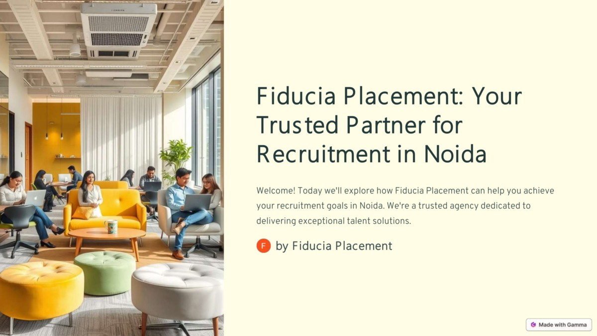 Best Recruitment Agency in Noida | Fiducia Placement