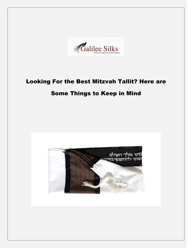 Looking For the Best Mitzvah Tallit? Here are Some Things to Keep in Mind