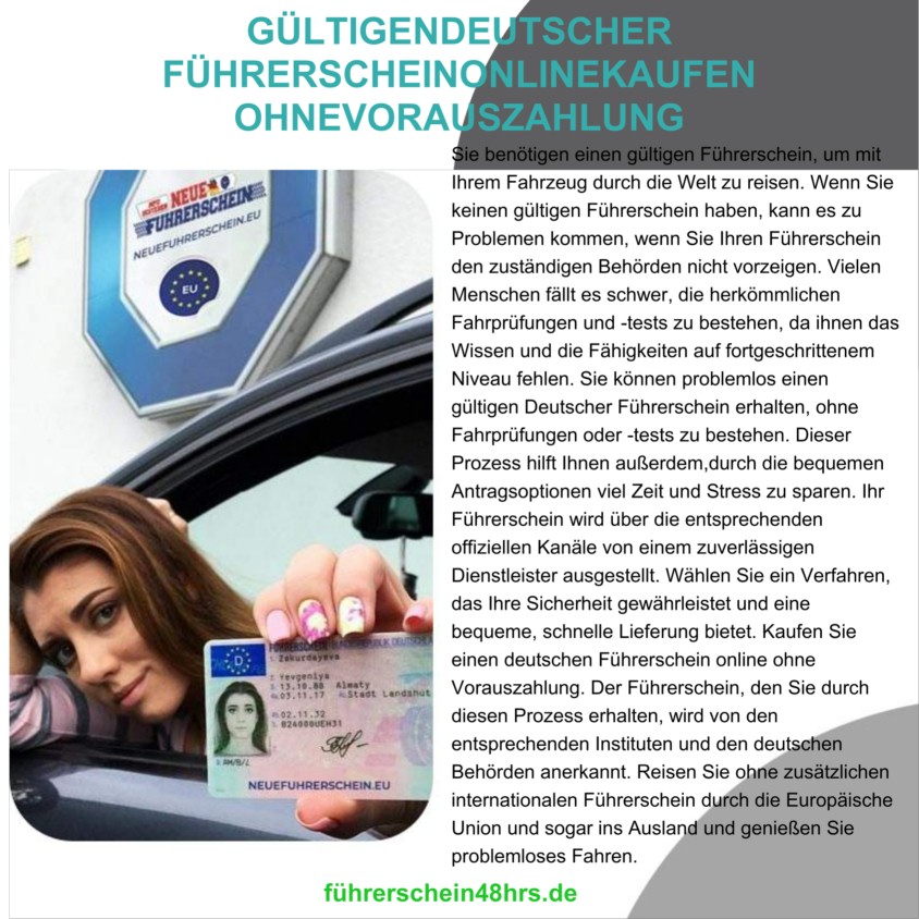 edocr - Gültigen Deutscher Führerschein online kaufen ohne Vorauszahlung